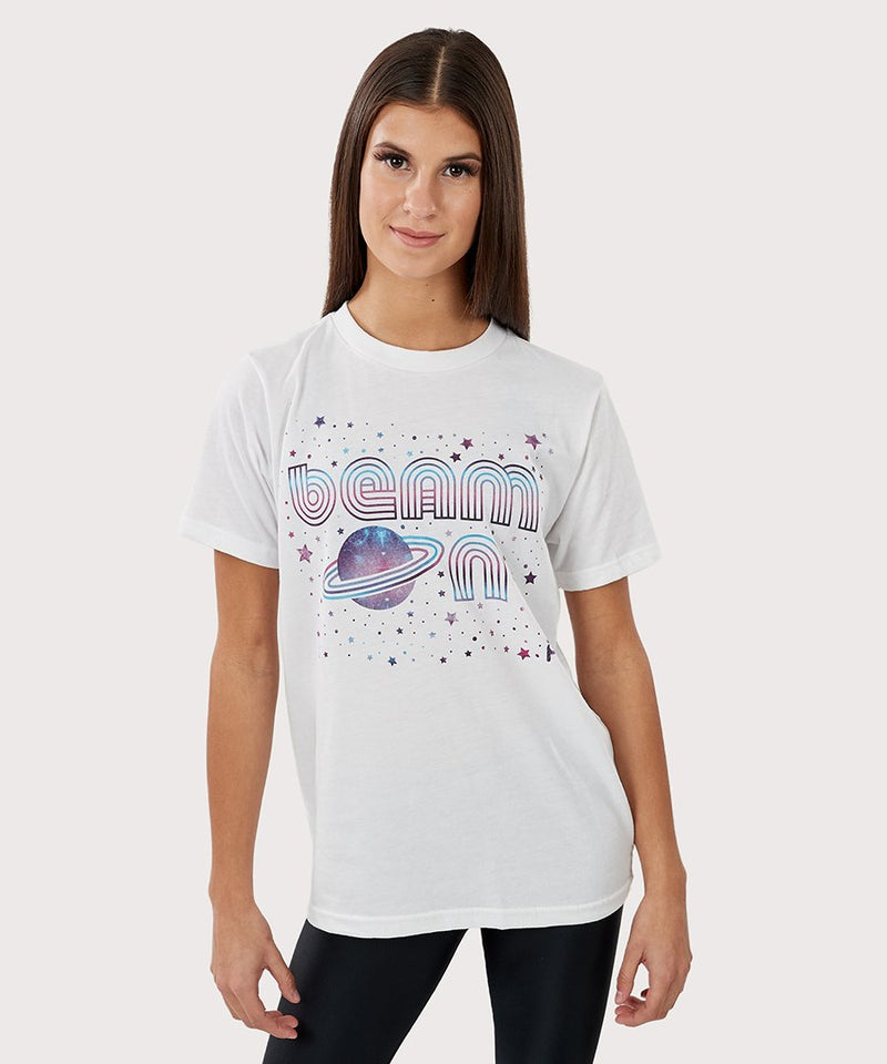 Plum Beam On Graphic T-Shirt